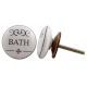 Bath Flat Ceramic Cabinet Knob
